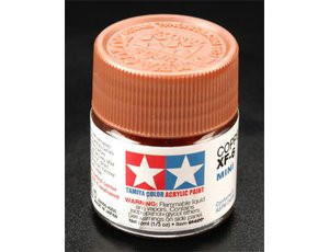 Tamiya Mini XF-06 Flat Copper 10ml Acrylic Paint Tamiya Mini XF-06 Flat Copper 10ml Acrylic Paint