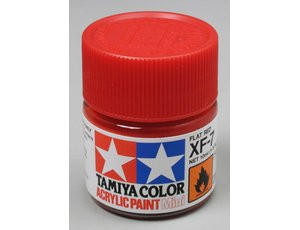 Tamiya Mini XF-07 Flat Red 10ml Acrylic Paint Tamiya Mini XF-07 Flat Red 10ml Acrylic Paint