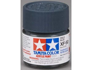Tamiya Mini XF-50 Flat Field Blue 10ml Acrylic Paint Tamiya Mini XF-50 Flat Field Blue 10ml Acrylic Paint