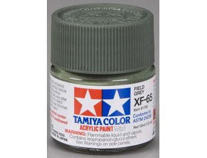Tamiya Mini XF-65 Flat Field Grey 10ml Acrylic Paint Tamiya Mini XF-65 Flat Field Grey 10ml Acrylic Paint
