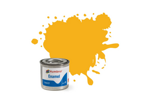 Humbrol 154 14ml Enamel Matt Insignia Yellow Paint FS3353   Humbrol 154 14ml Enamel Matt Insignia Yellow Paint FS3353