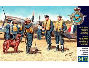  Master Box 1/32 RAF Pilots WWII Model Figures 