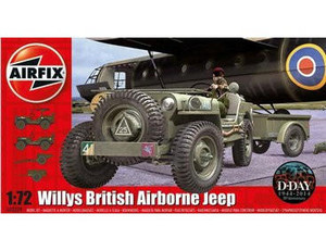  Airfix 1/72 Willys British Airborne Jeep 
