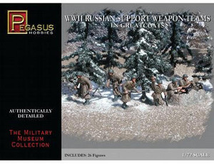  Pegasus Hobbies 1/72 Russian Support Weapon Teams In Greatcoats 
