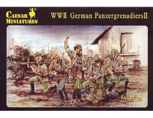 Caesar Miniatures 1/72 WWII German Panzergrenadiers II   Caesar Miniatures 1/72 WWII German Panzergrenadiers II