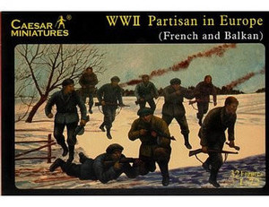 Caesar Miniatures 1/72 WWII European Partisans Model Figures Caesar Miniatures 1/72 WWII European Partisans Model Figures