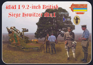  Strelets 1/72 British 9.2 inch Siege Howitzer Mk.I WWI 