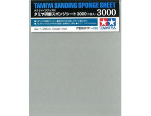  Tamiya Sanding Sponge Sheet 3000 Grit 