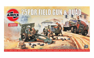  Airfix 1/76 25pdr and Quad 