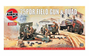  Airfix 1/76 25pdr and Quad 