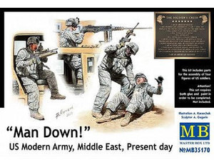  Master Box 1/35 Man Down! US Modern Army Middle East 