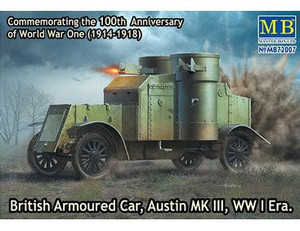  Master Box 1/72 British Austin Mk.III Armoured Car WWI Era 