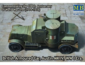  Master Box 1/72 British Austin Mk.IV Armoured Car WWI Era 