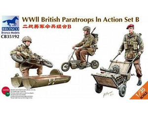 Bronco Kits 1/35 British Paratroops in Action Set B WWII Bronco Kits 1/35 British Paratroops in Action Set B WWII