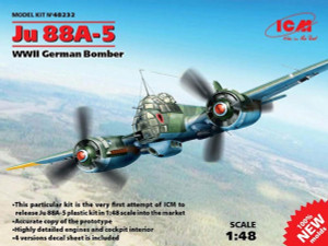 Icm ICM 1/48 German Junkers Ju 88A-5 Bomber Model Kit Icm ICM 1/48 German Junkers Ju 88A-5 Bomber Model Kit