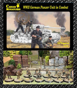  Caesar Miniatures 1/72 German Panzer Unit in Combat WWII 