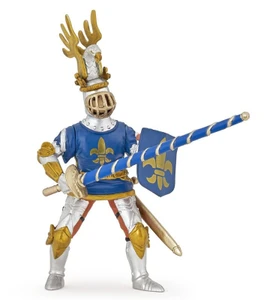  Papo Toys Blue Fleur de Lys Knight 