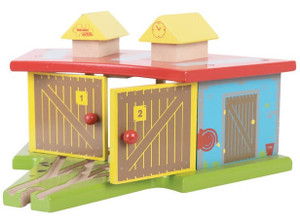  BigJigs Triple Engine Shed 