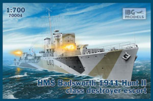  IBG Models 1/700 HMS Badsworth 1941 Hunt II Class Escort 