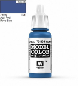 Vallejo Model Color 809 17ml Royal Blue Matt Acrylic Vallejo Model Color 809 17ml Royal Blue Matt Acrylic