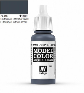  Vallejo Model Color 816 17ml Luftwaffe Unif WWII Matt Acrylic 