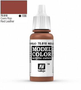 Vallejo Model Color 818 17ml Red Leather Matt Acrylic   Vallejo Model Color 818 17ml Red Leather Matt Acrylic