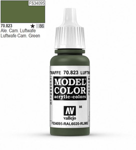 Vallejo Model Color 823 17ml Luftwaffe Cam Green Matt Acrylic   Vallejo Model Color 823 17ml Luftwaffe Cam Green Matt Acrylic