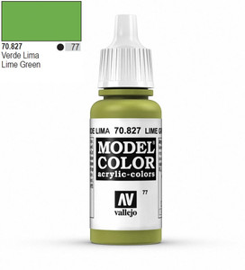 Vallejo Model Color 827 17ml Lime Green Matt Acrylic Vallejo Model Color 827 17ml Lime Green Matt Acrylic