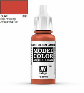  Vallejo Model Color 829 17ml Amarantha Red Matt Acrylic 