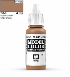  Vallejo Model Color 843 17ml Cork Brown Matt Acrylic 