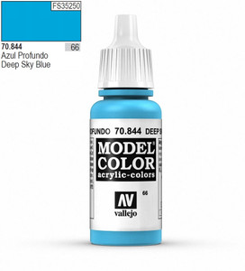 Vallejo Model Color 844 17ml Deep Sky Blue Matt Acrylic   Vallejo Model Color 844 17ml Deep Sky Blue Matt Acrylic