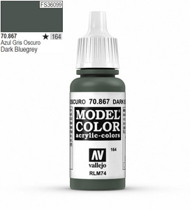 Vallejo Model Color 867 17ml Dark Blue-Grey Matt Acrylic   Vallejo Model Color 867 17ml Dark Blue-Grey Matt Acrylic