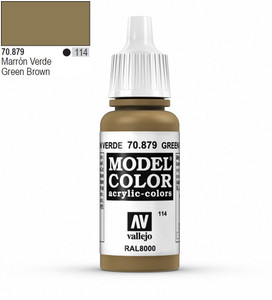 Vallejo Model Color 879 17ml Green-Brown Matt Acrylic Paint   Vallejo Model Color 879 17ml Green-Brown Matt Acrylic Paint