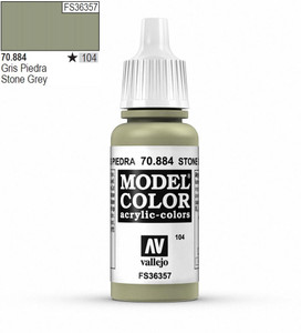 Vallejo Model Color 884 17ml Stone Grey Matt Acrylic Paint   Vallejo Model Color 884 17ml Stone Grey Matt Acrylic Paint