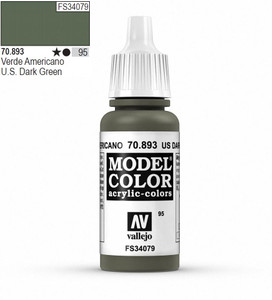  Vallejo Model Color 893 17ml US Dark Green Matt Acrylic 