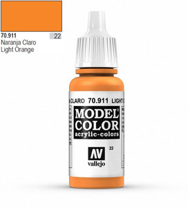 Vallejo Model Color 911 17ml Light Orange Matt Acrylic   Vallejo Model Color 911 17ml Light Orange Matt Acrylic
