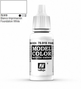 Vallejo Model Color 919 17ml Cold White Matt Acrylic Vallejo Model Color 919 17ml Cold White Matt Acrylic