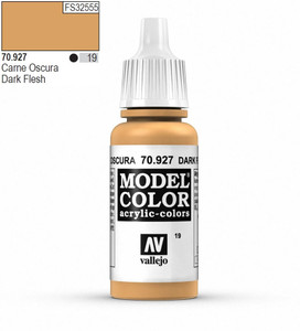Vallejo Model Color 927 17ml Dark Flesh Matt Acrylic Paint Vallejo Model Color 927 17ml Dark Flesh Matt Acrylic Paint