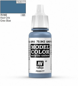 Vallejo Model Color 943 17ml Grey-Blue Matt Acrylic Paint   Vallejo Model Color 943 17ml Grey-Blue Matt Acrylic Paint