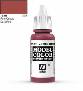 Vallejo Model Color 946 17ml Dark Red Matt Acrylic Paint   Vallejo Model Color 946 17ml Dark Red Matt Acrylic Paint