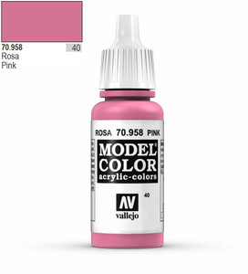 Vallejo Model Color 958 17ml Pink Matt Acrylic Paint   Vallejo Model Color 958 17ml Pink Matt Acrylic Paint