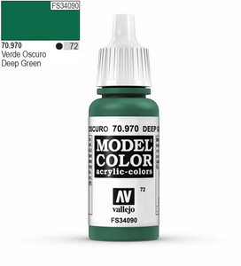 Vallejo Model Color 970 17ml Deep Green Matt Acrylic Paint   Vallejo Model Color 970 17ml Deep Green Matt Acrylic Paint