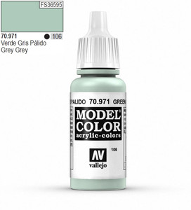  Vallejo Model Color 971 17ml Green-Grey Matt Acrylic Paint 