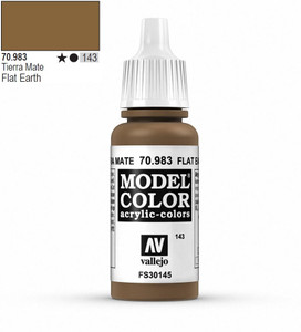 Vallejo Model Color 983 17ml Flat Earth Matt Acrylic Paint Vallejo Model Color 983 17ml Flat Earth Matt Acrylic Paint