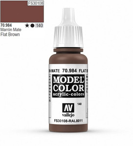 Vallejo Model Color 984 17ml Flat Brown Matt Acrylic Paint   Vallejo Model Color 984 17ml Flat Brown Matt Acrylic Paint
