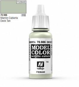 Vallejo Model Color 986 17ml Deck Tan Matt Acrylic Paint   Vallejo Model Color 986 17ml Deck Tan Matt Acrylic Paint