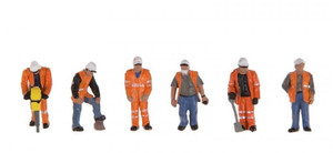 Bachmann Trackside Workers Set of 6 Figures Bachmann Trackside Workers Set of 6 Figures
