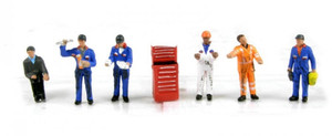 Bachmann Traction Maintenance Depot Workers Set of 6 Figures   Bachmann Traction Maintenance Depot Workers Set of 6 Figures