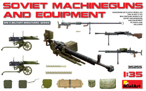 MiniArt 1/35 Soviet Machine Guns & Equipment Model Kit   MiniArt 1/35 Soviet Machine Guns & Equipment Model Kit
