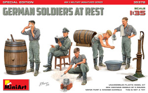 MiniArt 1/35 German Soldiers At Rest Model Kit MiniArt 1/35 German Soldiers At Rest Model Kit